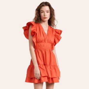Ulla Johnson Kirin dress - Coral - Size 0